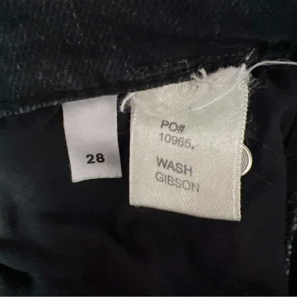 Reformation Jeans Size 28 Gibson Wash Charcoal Gray High Rise Stretch - Picture 6 of 11